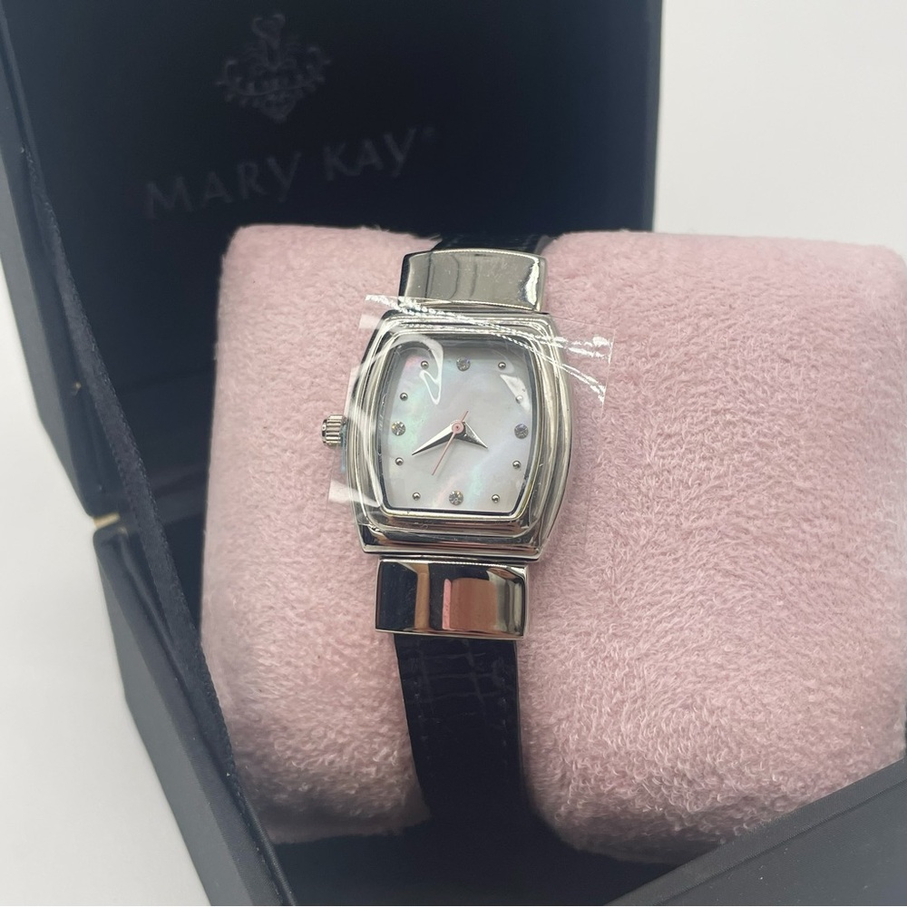 Silver and Black Watch